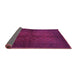 Sideview of Persian Purple Traditional Rug, tr4794pur