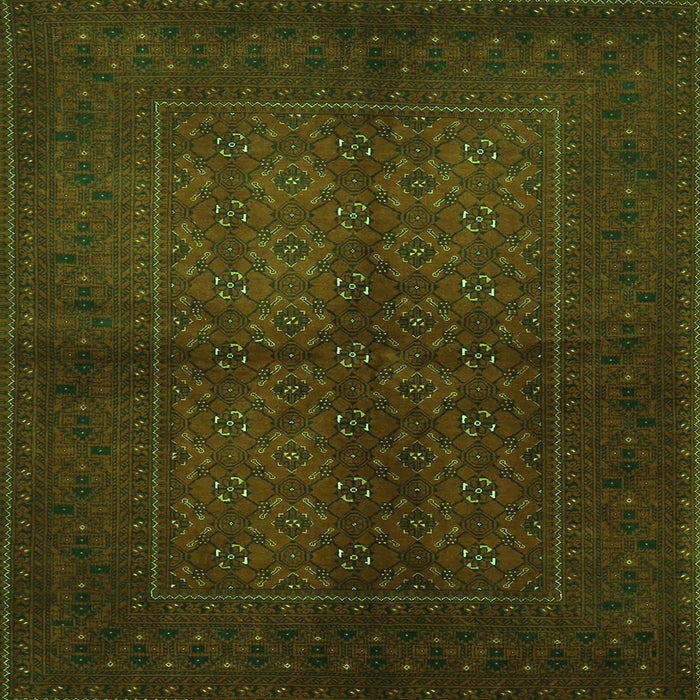 Serging Thickness of Persian Green Traditional Rug, tr4794grn