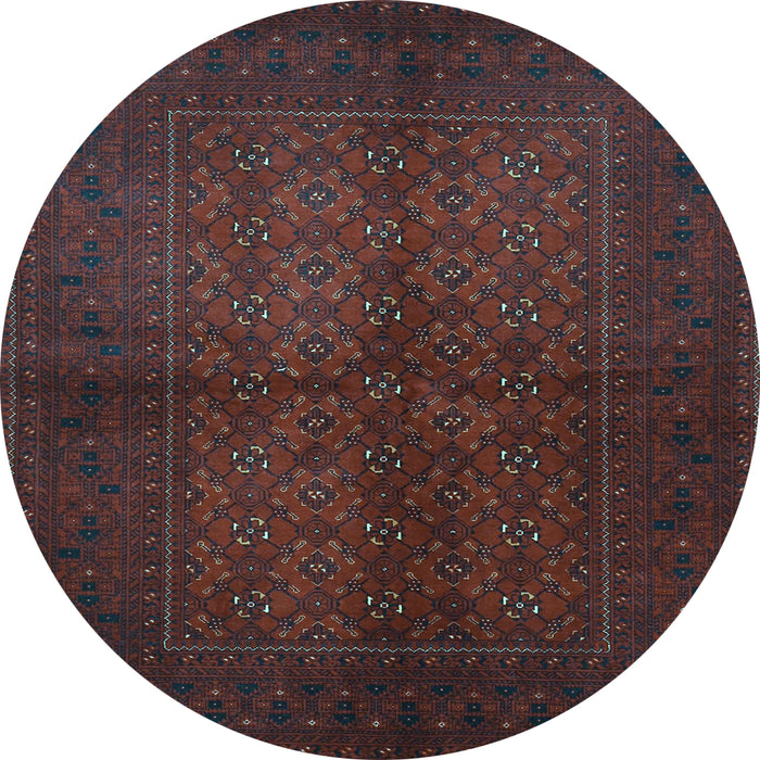 Round Persian Light Blue Traditional Rug, tr4794lblu