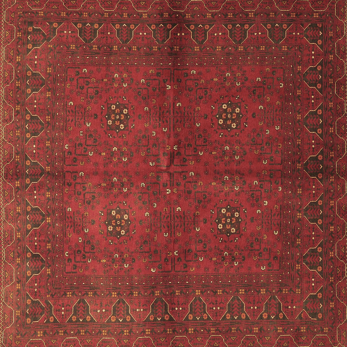 Square Persian Brown Traditional Rug, tr4795brn