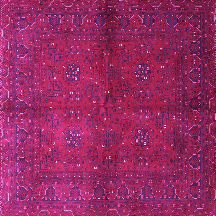Square Machine Washable Persian Pink Traditional Rug, wshtr4795pnk