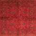 Serging Thickness of Persian Orange Traditional Rug, tr4795org