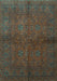 Persian Turquoise Traditional Rug, tr4795turq