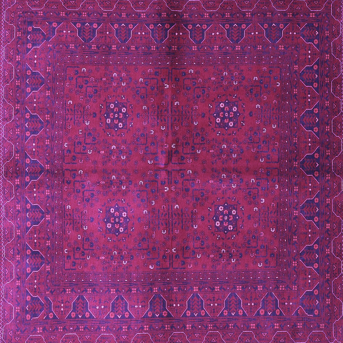 Square Machine Washable Persian Purple Traditional Area Rugs, wshtr4795pur