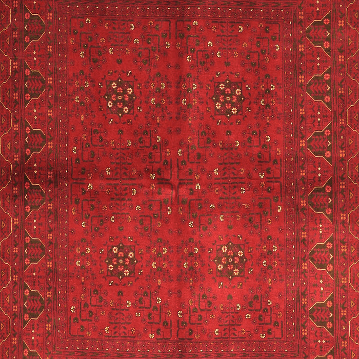 Serging Thickness of Machine Washable Persian Orange Traditional Area Rugs, wshtr4795org