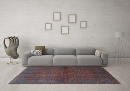 Machine Washable Persian Light Blue Traditional Rug in a Living Room, wshtr4795lblu