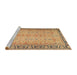 Sideview of Machine Washable Traditional Red Rug, wshtr4796