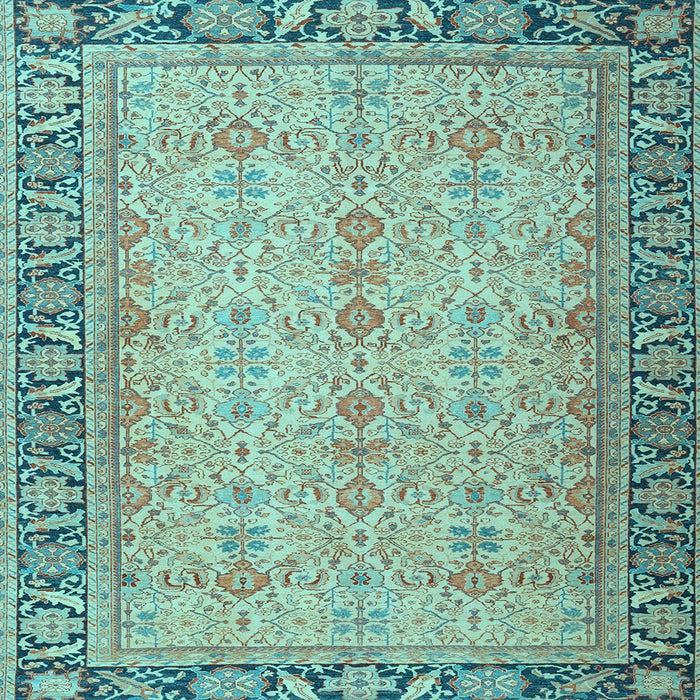Square Persian Light Blue Traditional Rug, tr4796lblu