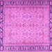 Square Persian Purple Traditional Rug, tr4796pur