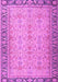 Machine Washable Persian Purple Traditional Area Rugs, wshtr4796pur