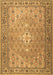 Machine Washable Persian Brown Traditional Rug, wshtr4797brn