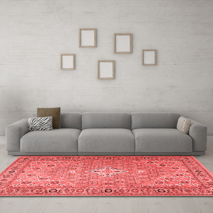 Traditional Red Washable Rugs