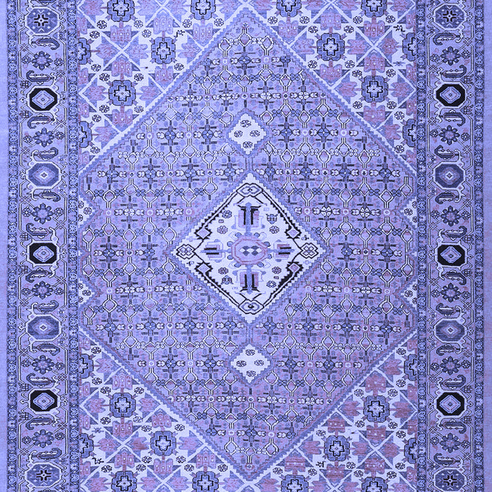 Machine Washable Persian Blue Traditional Rug, wshtr4797blu