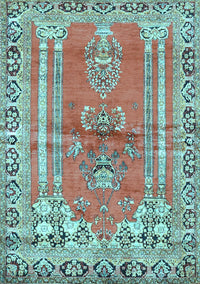 Persian Light Blue Traditional Rug, tr4798lblu