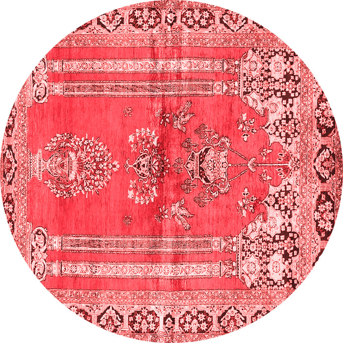 Machine Washable Persian Red Traditional Rug, wshtr4798red