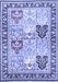 Machine Washable Persian Blue Traditional Rug, wshtr4799blu