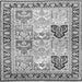 Serging Thickness of Persian Gray Traditional Rug, tr4799gry