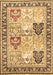 Machine Washable Persian Brown Traditional Rug, wshtr4799brn