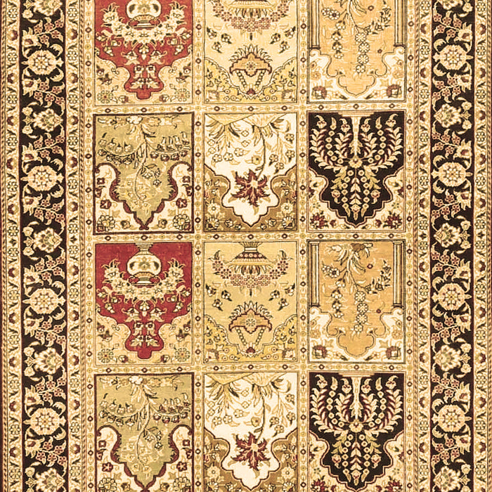 Machine Washable Persian Brown Traditional Rug, wshtr4799brn