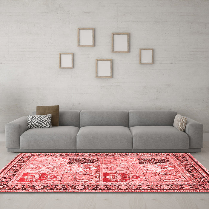 Traditional Red Washable Rugs