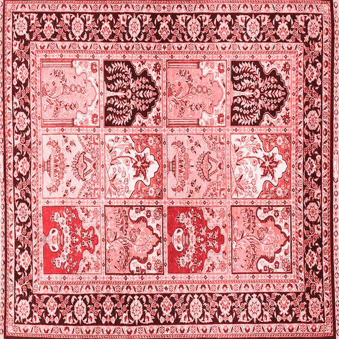 Machine Washable Persian Red Traditional Rug, wshtr4799red