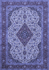 Medallion Blue Traditional Rug, tr479blu