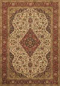 Medallion Brown Traditional Rug, tr479brn