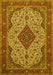 Medallion Yellow Traditional Rug, tr479yw