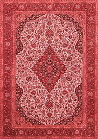 Medallion Red Traditional Rug, tr479red