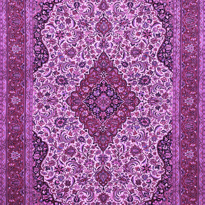 Medallion Purple Traditional Rug, tr479pur