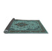 Sideview of Medallion Light Blue Traditional Rug, tr479lblu