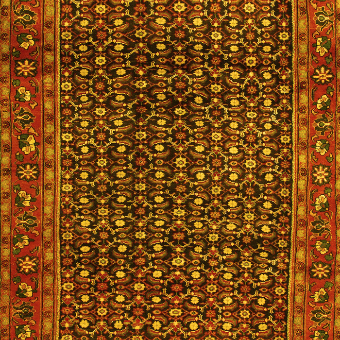 Machine Washable Persian Yellow Traditional Rug, wshtr47yw