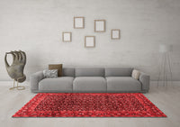 Machine Washable Persian Red Traditional Rug, wshtr47red