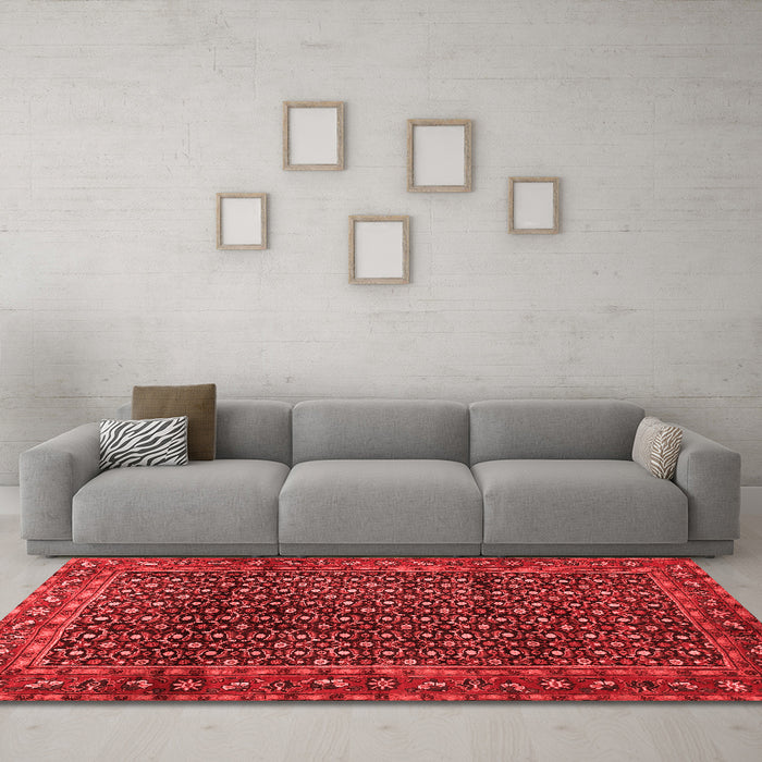 Traditional Red Washable Rugs