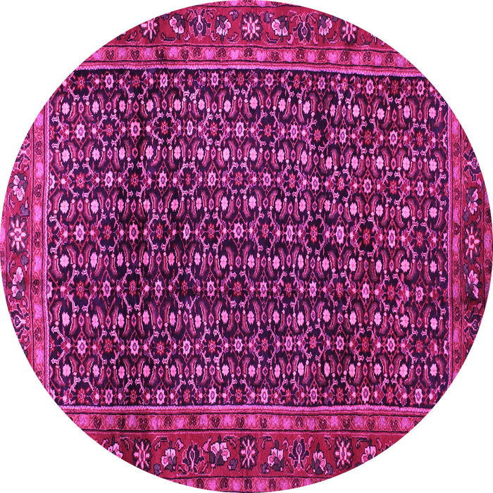 Round Persian Pink Traditional Rug, tr47pnk