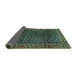 Sideview of Persian Turquoise Traditional Rug, tr47turq