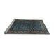 Sideview of Machine Washable Persian Light Blue Traditional Rug, wshtr47lblu