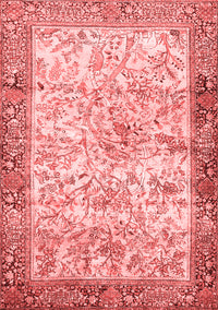 Animal Red Traditional Rug, tr4800red