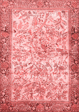 Animal Red Traditional Area Rugs