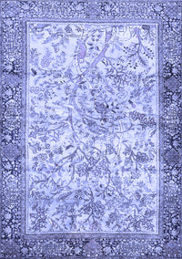 Animal Blue Traditional Rug, tr4800blu