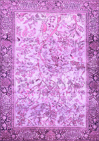 Animal Purple Traditional Rug, tr4800pur