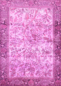 Animal Pink Traditional Rug, tr4800pnk