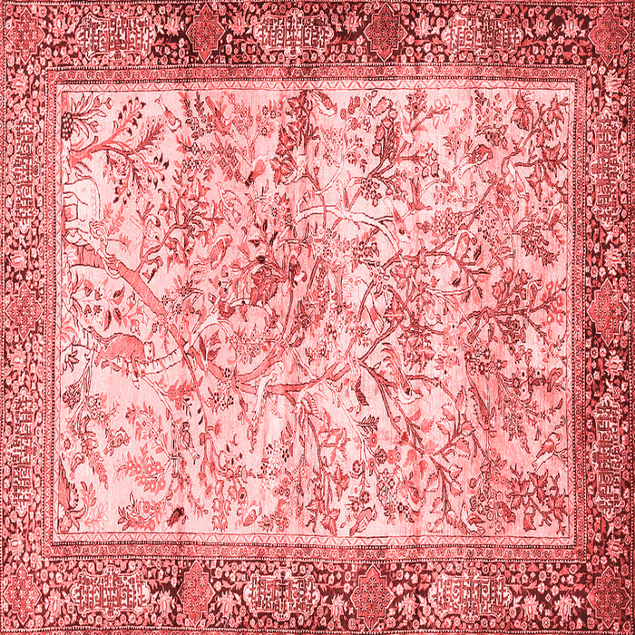Animal Red Traditional Rug, tr4800red