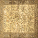 Square Animal Brown Traditional Rug, tr4800brn