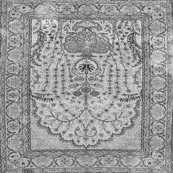 Serging Thickness of Persian Gray Traditional Rug, tr4801gry