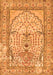 Serging Thickness of Machine Washable Persian Orange Traditional Area Rugs, wshtr4801org