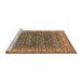 Sideview of Machine Washable Traditional Dark Sienna Brown Rug, wshtr4802