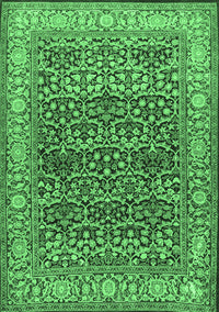 Persian Emerald Green Traditional Rug, tr4802emgrn