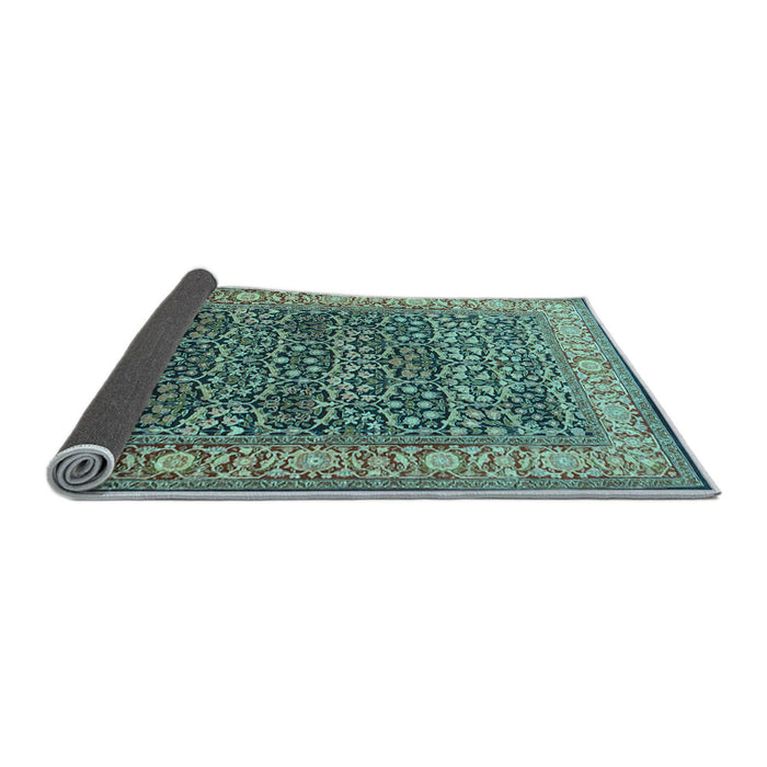 Sideview of Persian Light Blue Traditional Rug, tr4802lblu
