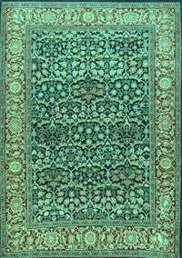 Persian Turquoise Traditional Rug, tr4802turq